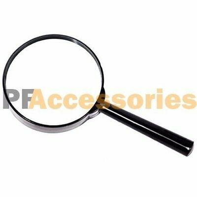 4" Inch Large Handheld Magnifying Glass 3x Power Real Glass Magnifier