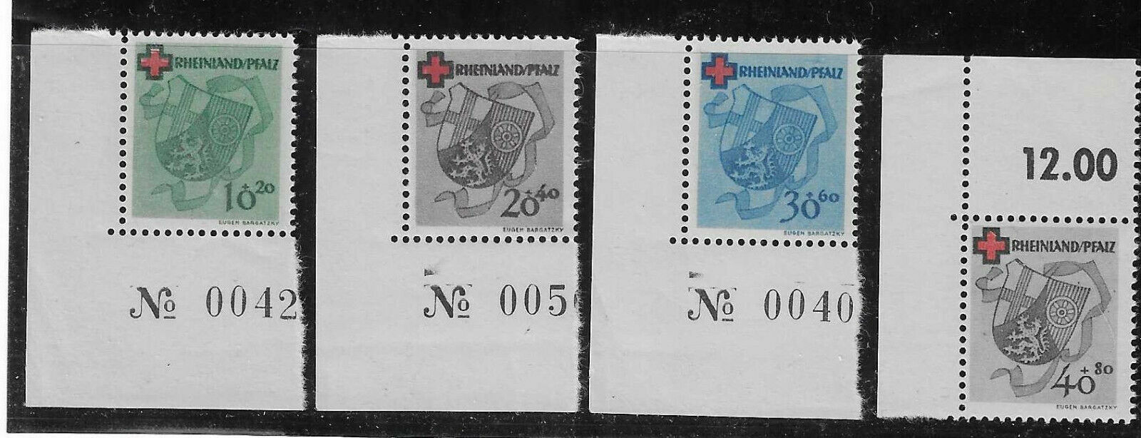 Germany Baden Sc# 5nb1-4 Mnh Stamps