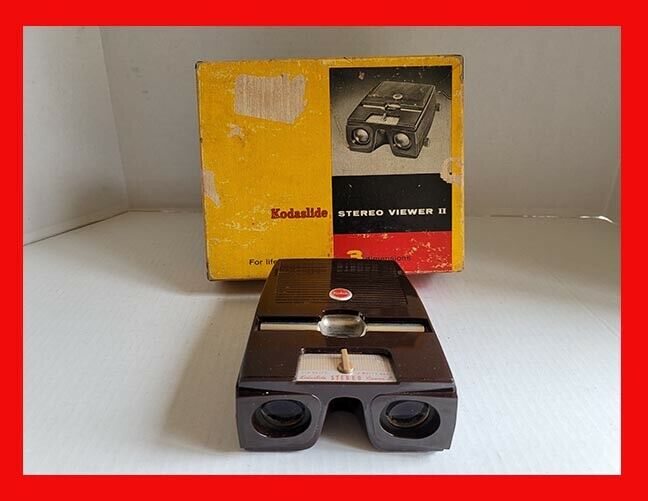 Kodak Kodaslide Ii 3-d Stereo Slide Viewer With Original Box Very Nice!